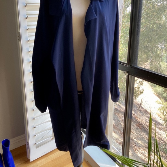 Free People Navy Duster Jacket Large - Picture 8 of 10